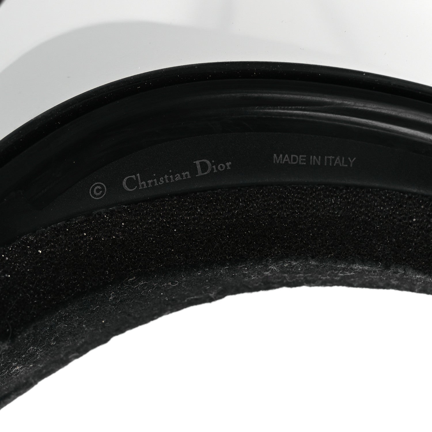 Christian Dior Mirrored DiorClub1 Sun Visor Black 8 of 16