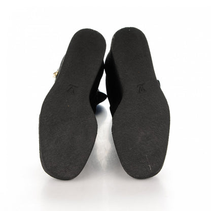 Louis Vuitton Suede Calfskin Crossroads Wedge Ankle Boots 37.5 Black 4 of 7