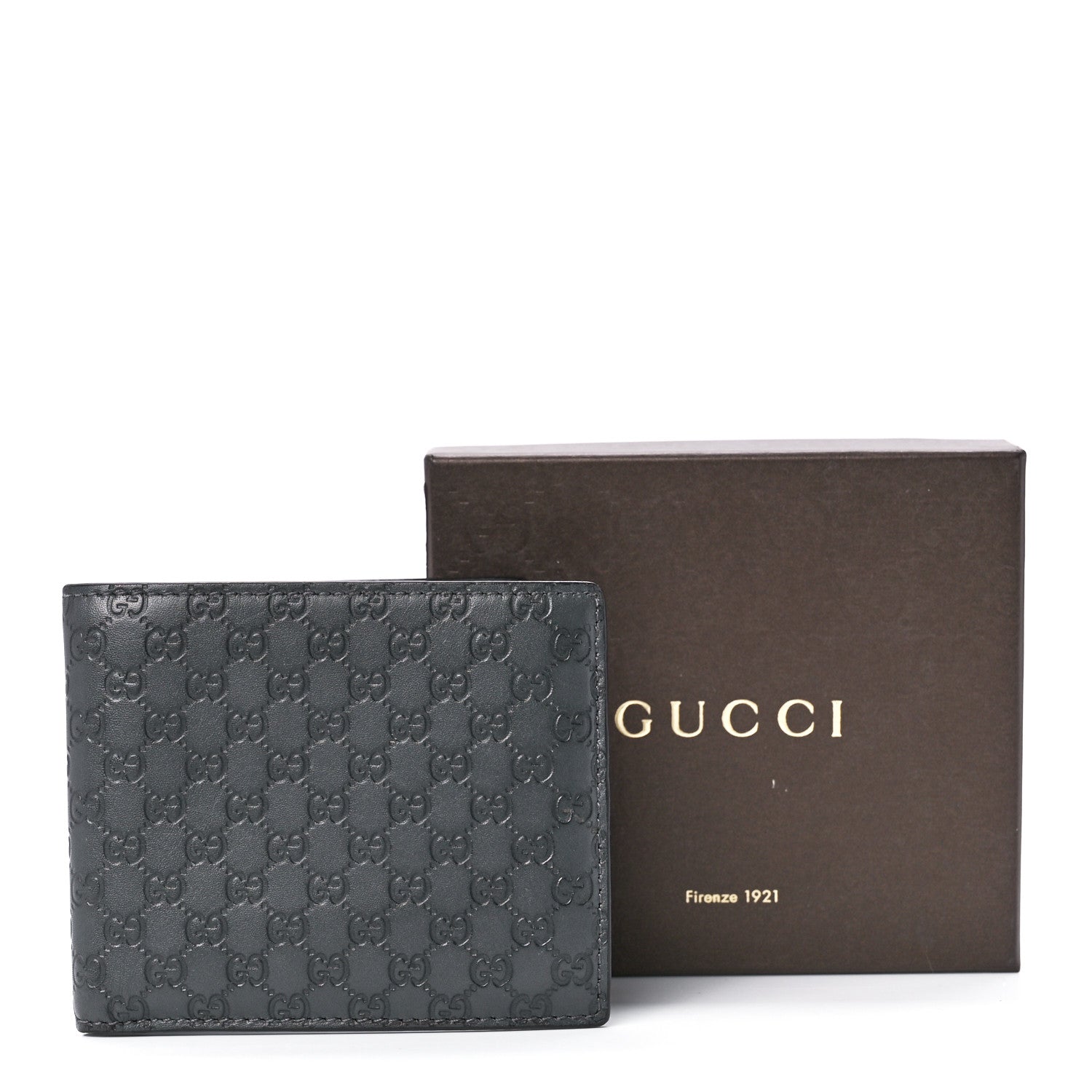 Gucci Guccissima Avel Bi-Fold Wallet Gray 14 of 14