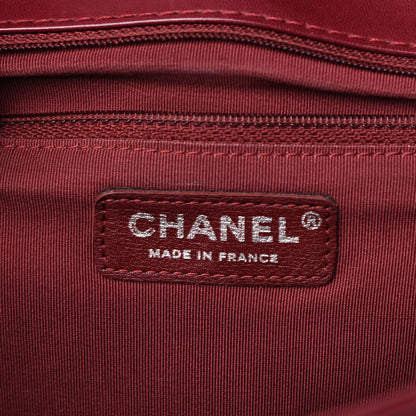 Chanel Lambskin Chevron Quilted Medium Surpique Flap Dark Red 5 of 15