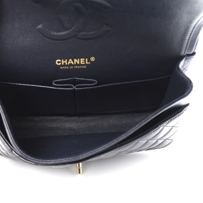 Chanel Lambskin Quilted Medium Double Flap Navy 5 of 13