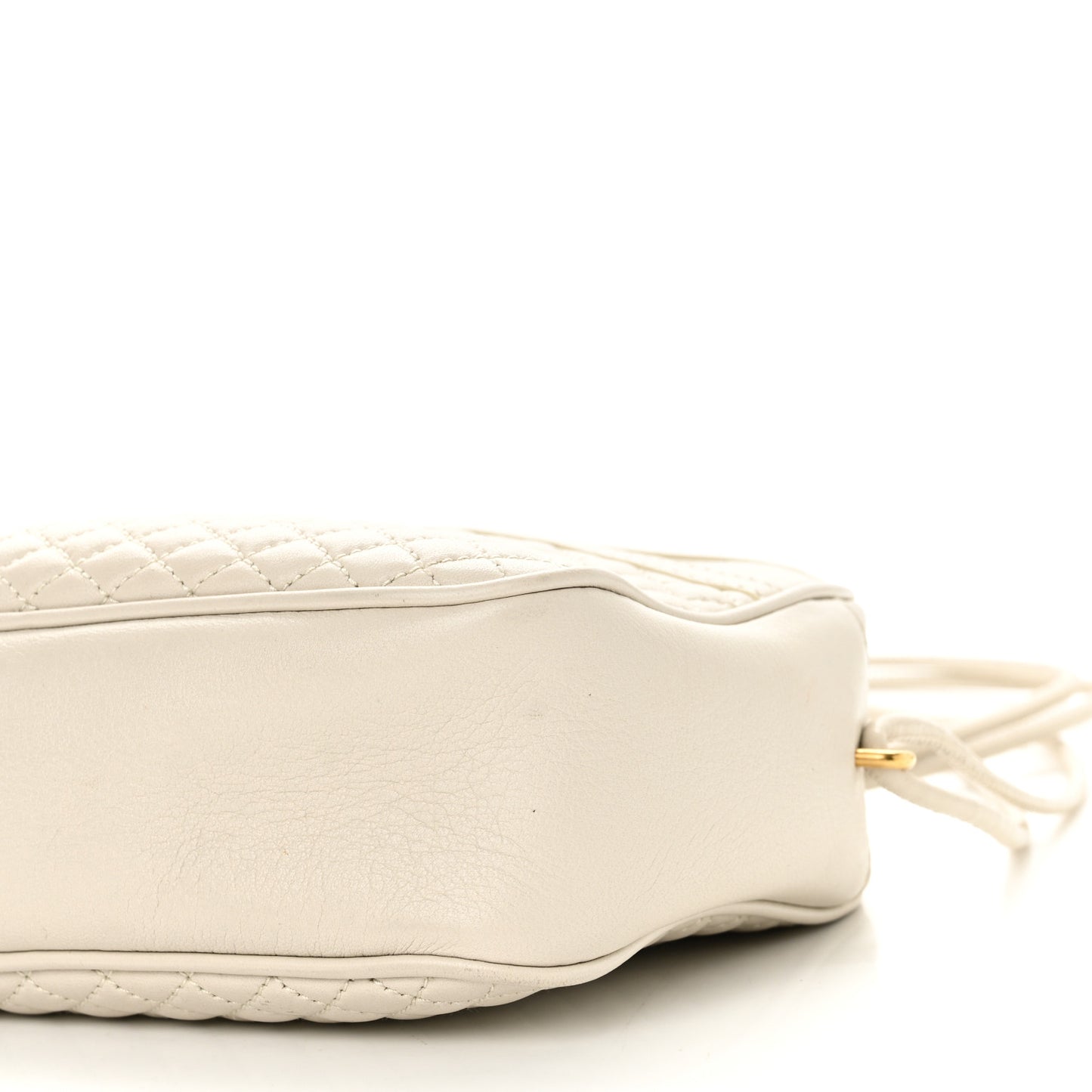 Lambskin Quilted Victoire Camera Bag Blanc Vintage