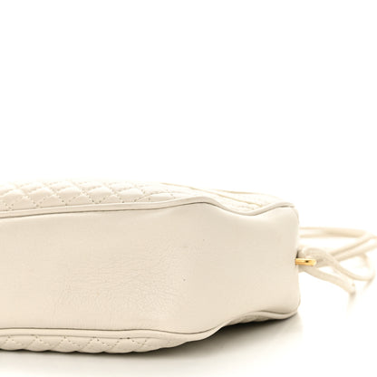 Saint Laurent Lambskin Quilted Victoire Camera Bag Blanc Vintage 14 of 16