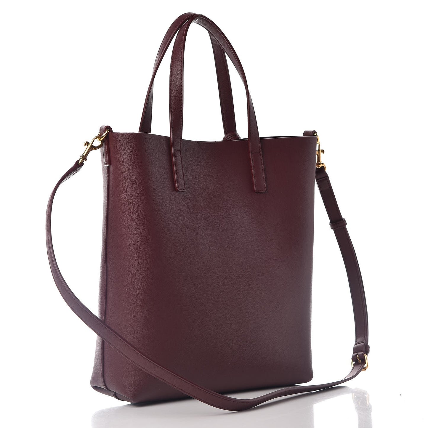 Calfskin Toy Shopping Tote Dark Red
