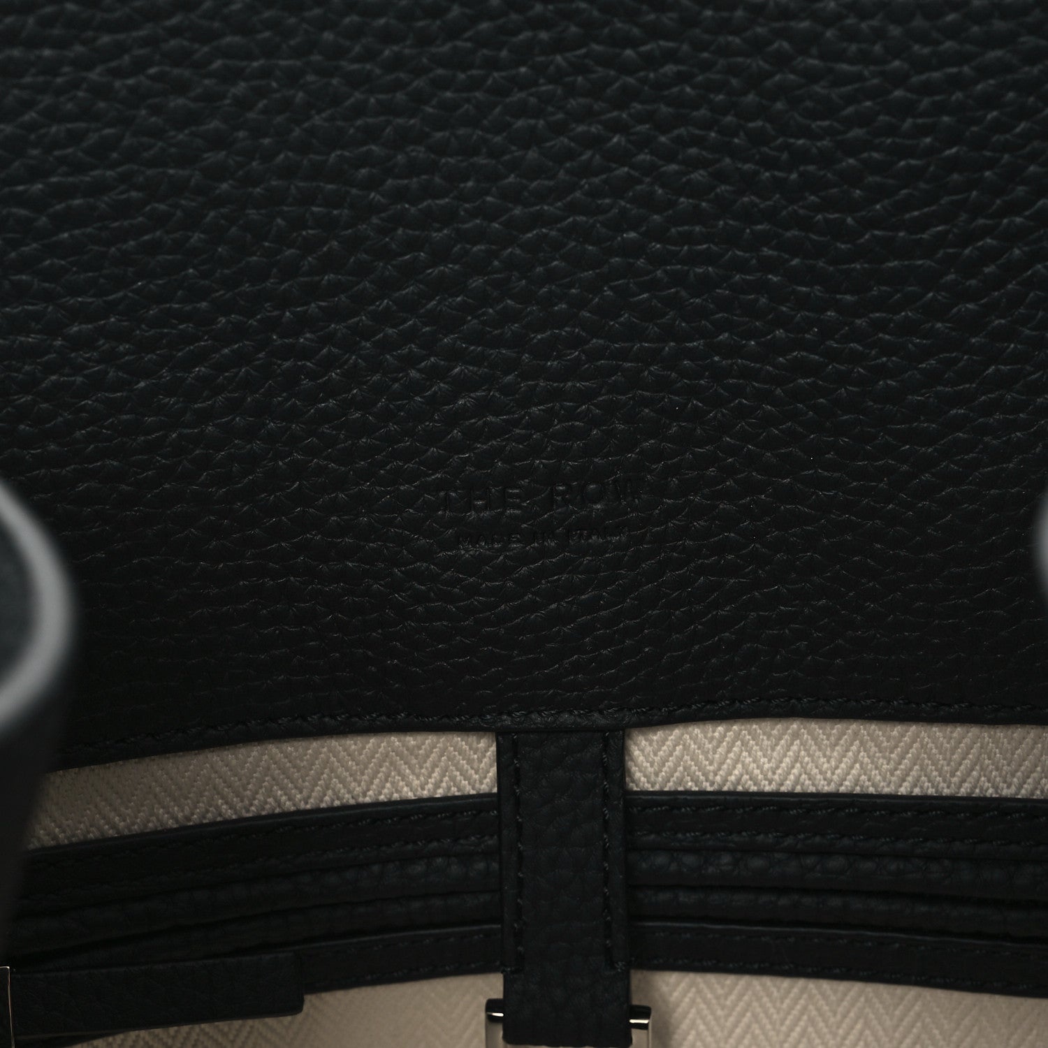 The Row Matte Grained Calfskin Soft Margaux 15 Black 6 of 10