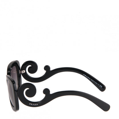 Prada Acetate Baroque Sunglasses SPR 27O Black 2 of 5