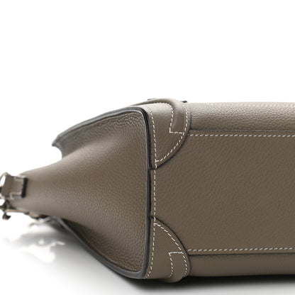 Celine Drummed Calfskin Nano Luggage Souris 8 of 9