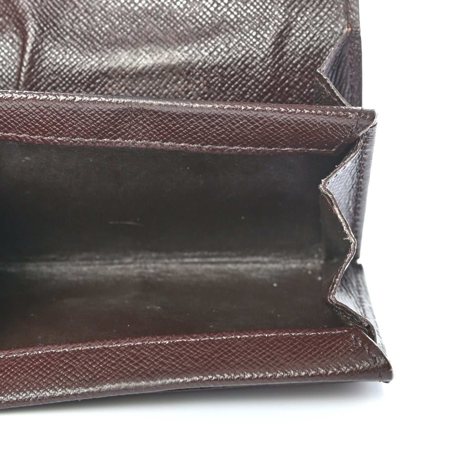 Louis Vuitton Damier Ebene Porte-Monnaie Plat Coin Purse 5 of 9
