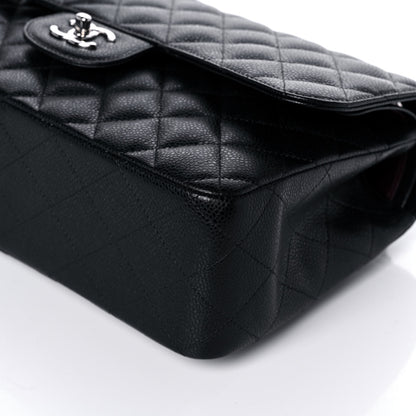 Chanel Caviar Quilted Jumbo Double Flap Black 11 of 12