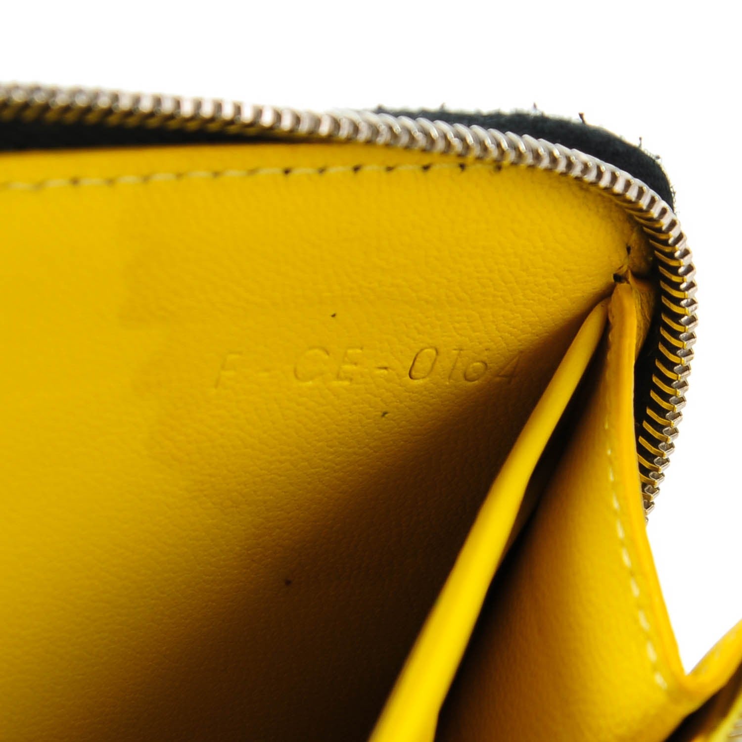 Celine Calfskin Large Zip Around Multifunction Wallet Black Citron 8 of 8