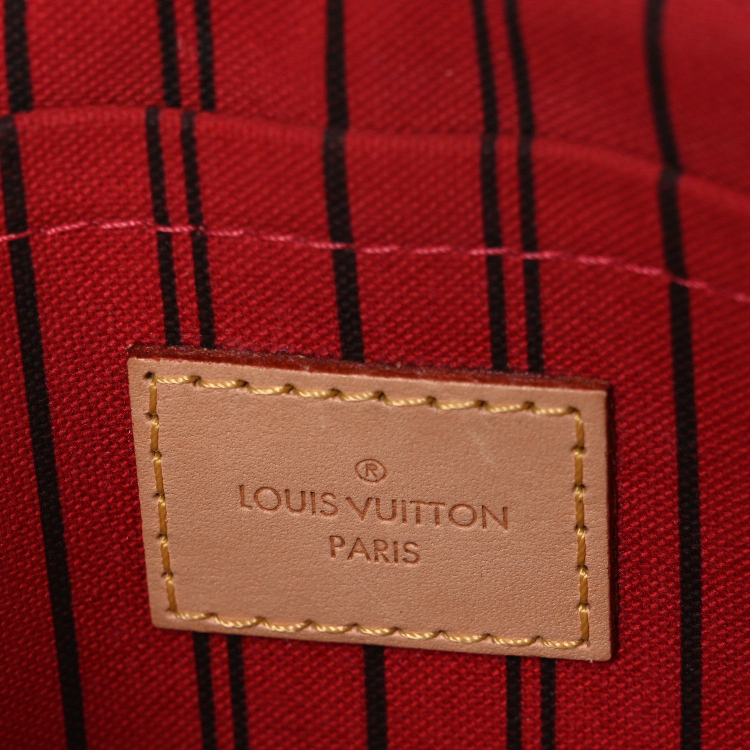 Louis Vuitton Monogram Neverfull MM GM Pochette Cherry 6 of 9