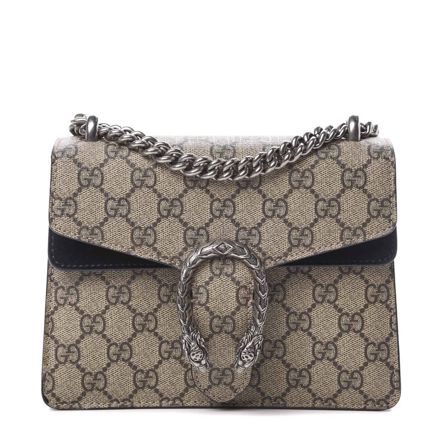 GG Supreme Monogram Mini Dionysus Shoulder Bag Black