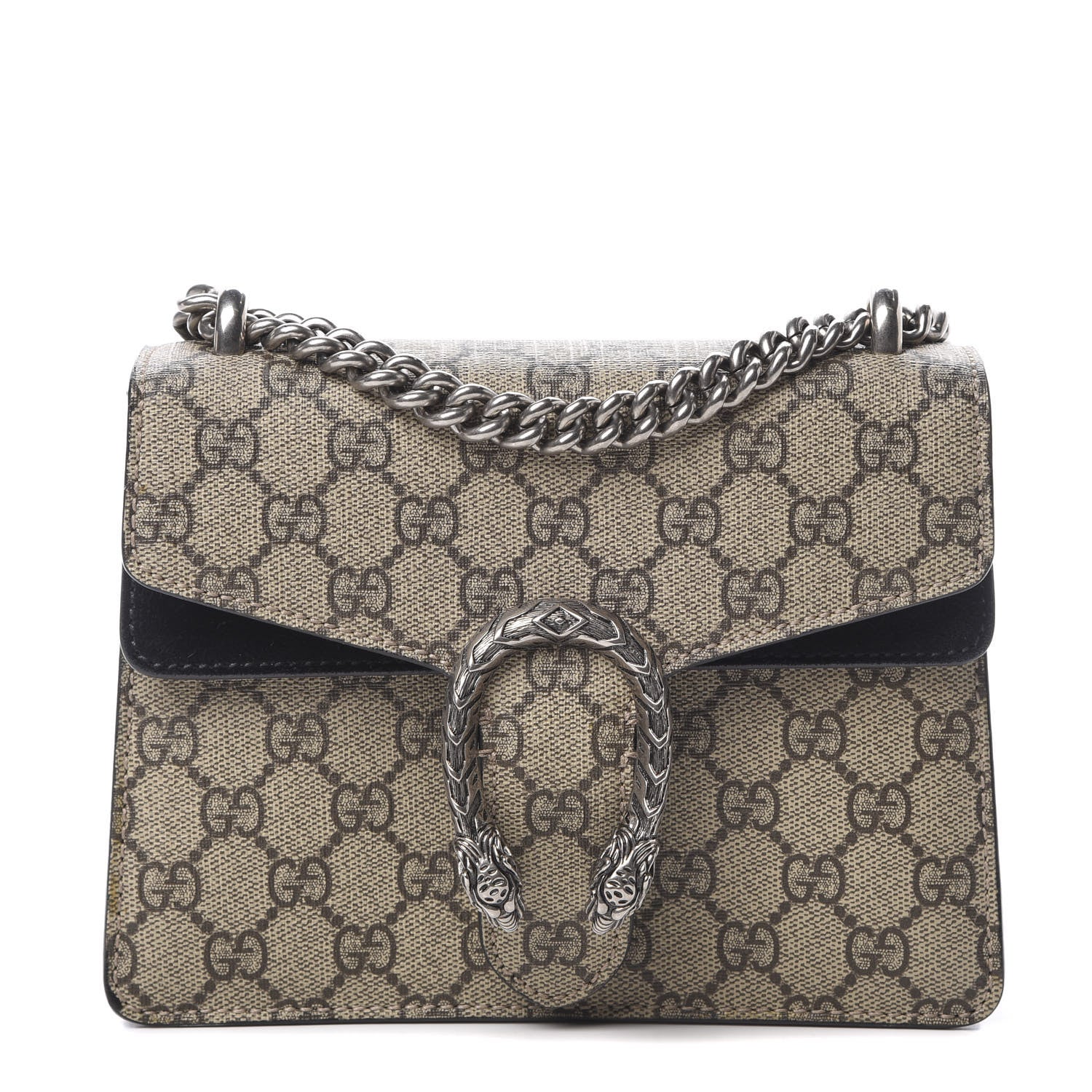 Gucci GG Supreme Monogram Mini Dionysus Shoulder Bag Black 1 of 14