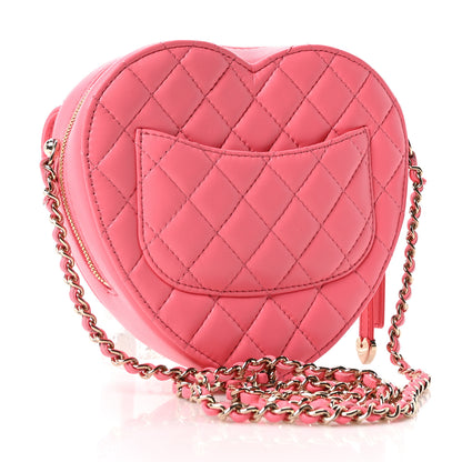 Chanel Lambskin Quilted CC In Love Heart Bag Pink 3 of 10