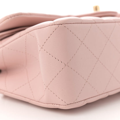 Chanel Lambskin Quilted Small Double Flap Light Pink 9 of 13
