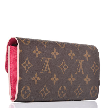 Louis Vuitton Monogram Bloom Flower Emilie Wallet 3 of 9