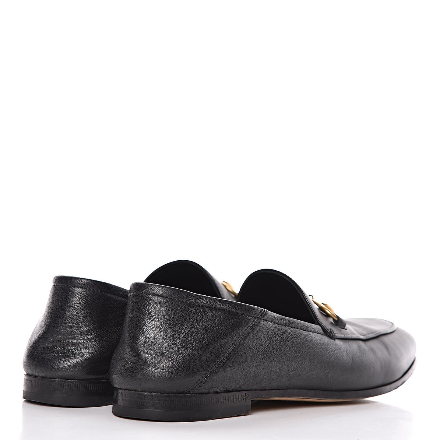 Lambskin Womens Brixton Horsebit Loafers 36 Black