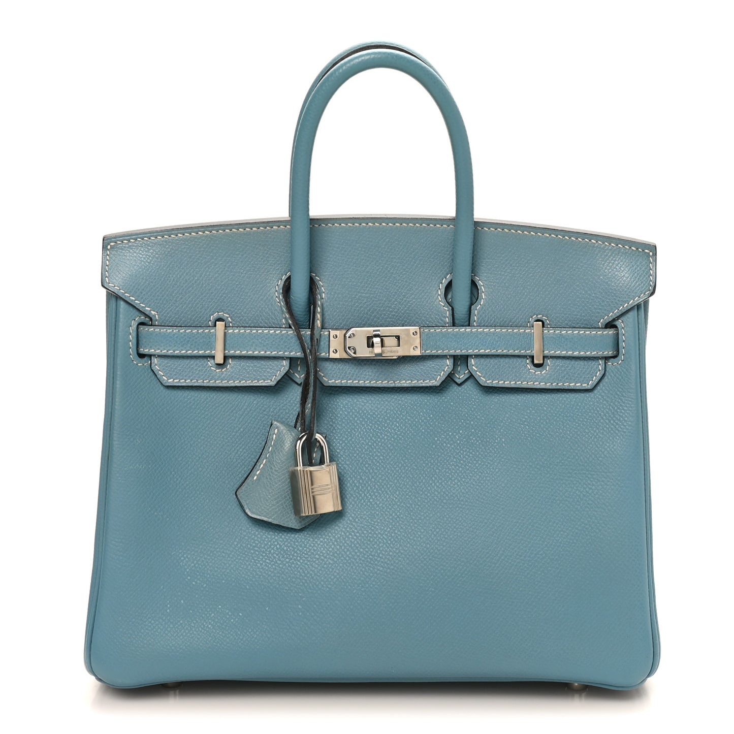 Epsom Birkin 25 Bleu Jean