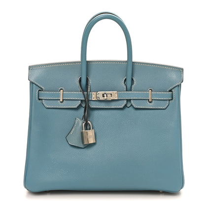 Hermes Epsom Birkin 25 Bleu Jean 1 of 11