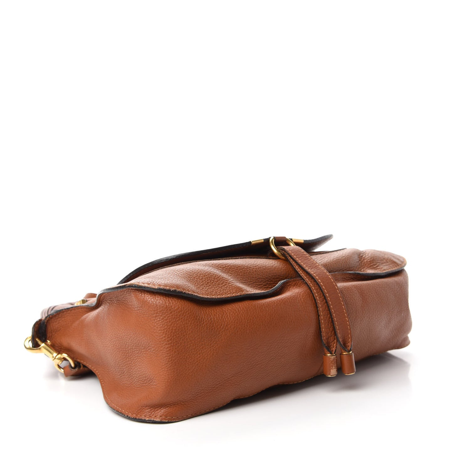 Calfskin Medium Marcie Satchel Tan