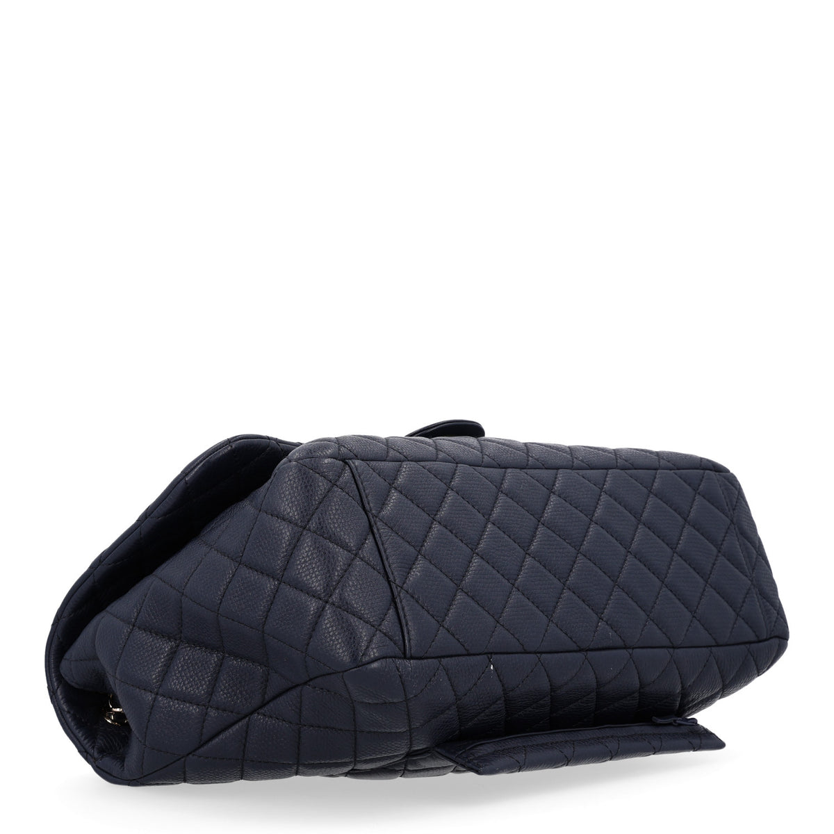 Chanel Calfskin Quilted Small XXL Travel Flap Bag Navy 3 of 9
