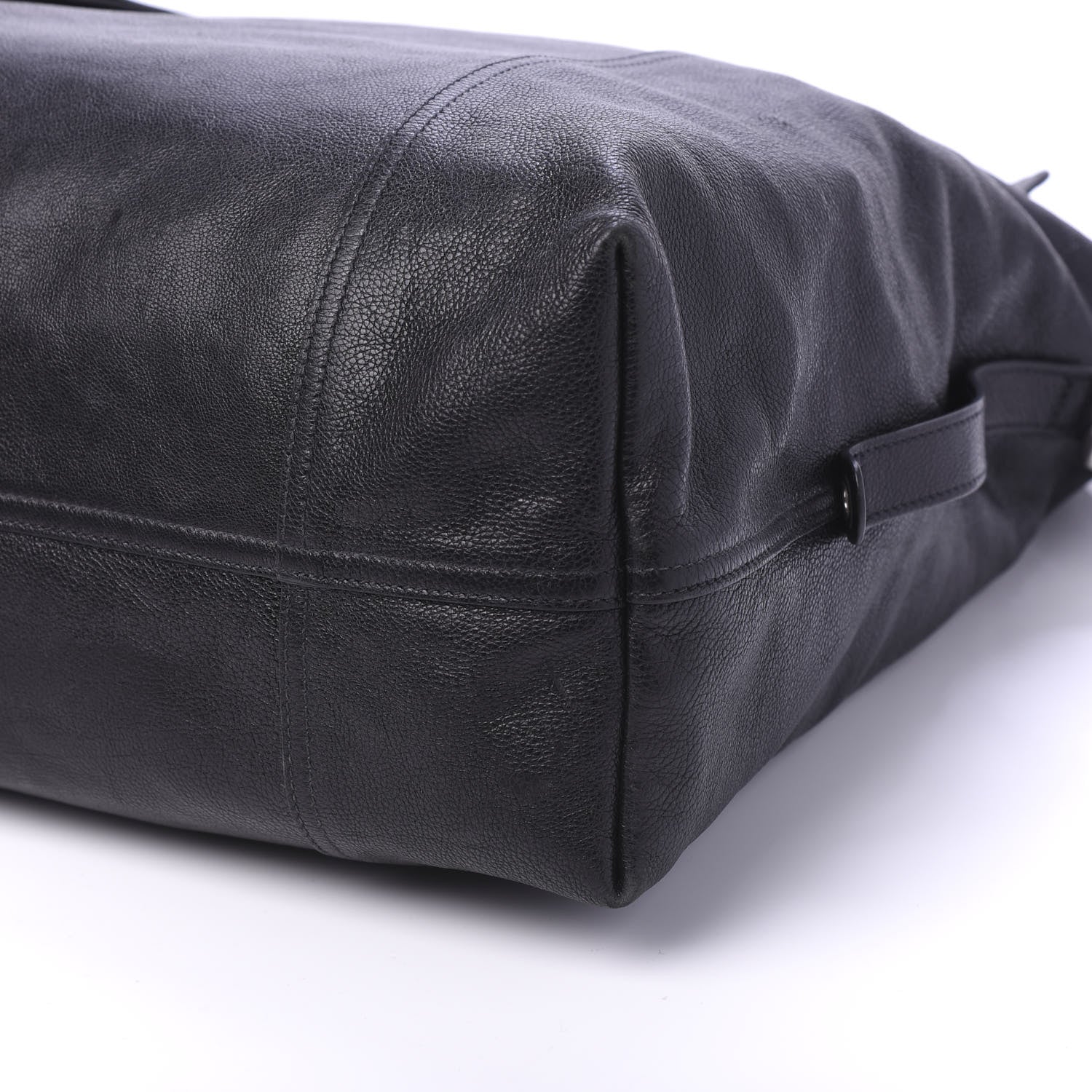 Prada Glace Calf Etiquette Shoulder Tote Black Astrale 8 of 11