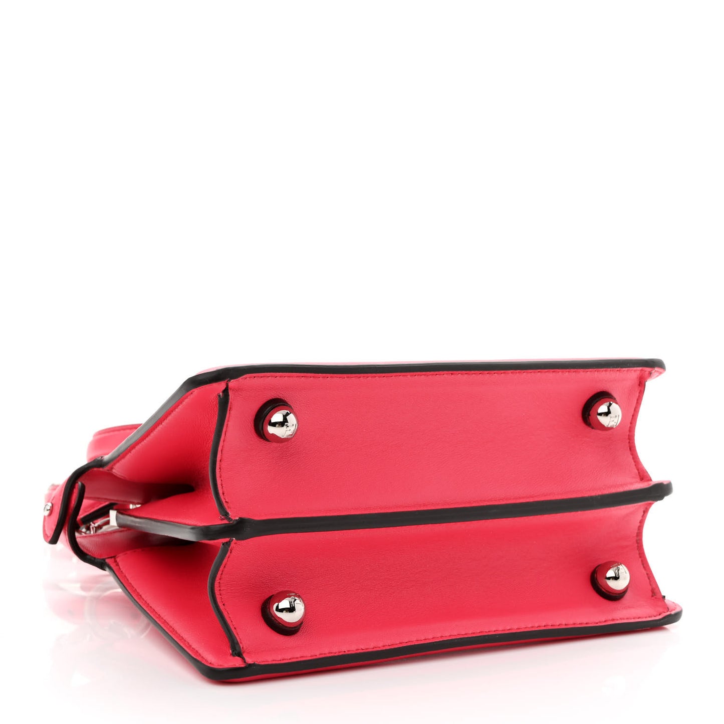 Shiny Nappa Petite Peekaboo I SEE U Satchel Lampone
