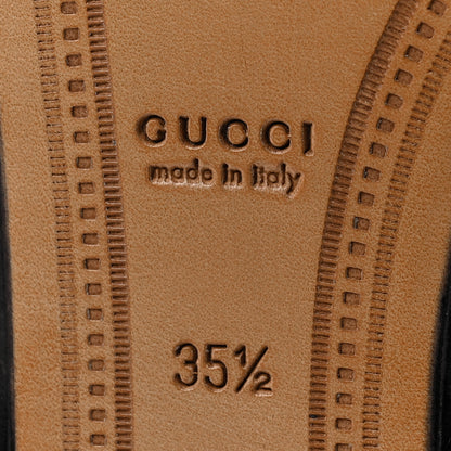 Gucci Lambskin Womens Brixton Horsebit Loafers 35.5 Vintage Bordeaux 6 of 9