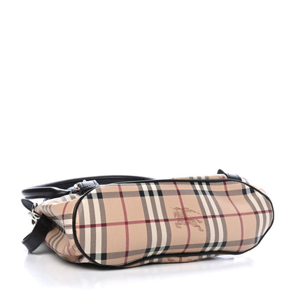 Burberry Haymarket Check Small Northfield Tote Chocolate 3 of 4