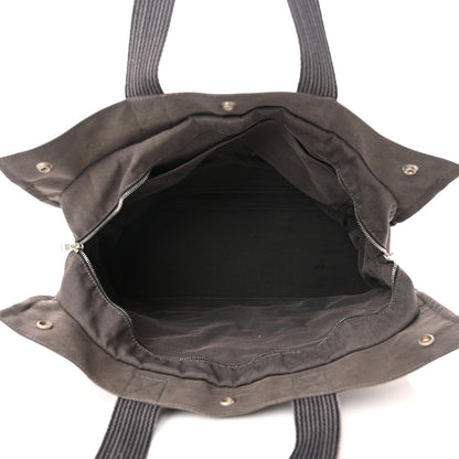 Hermes Canvas Herline GM Tote Grey 5 of 8