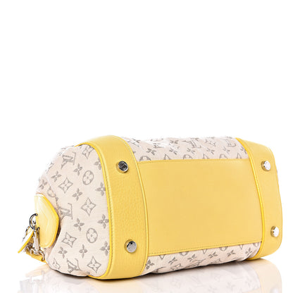 Louis Vuitton Monogram Denim Speedy Round Yellow 3 of 8