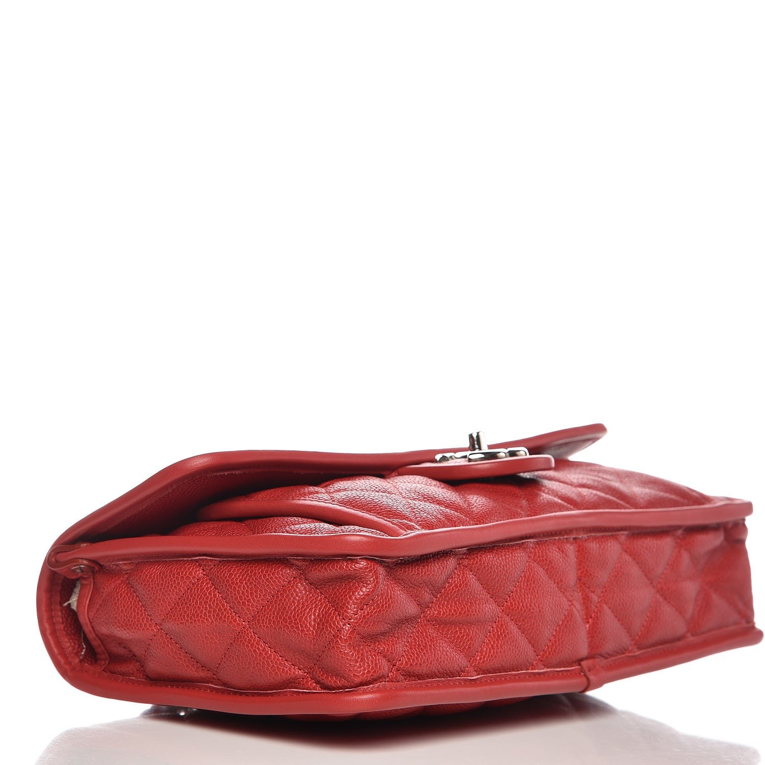 Chanel Caviar Quilted Medium French Riviera Flap Red 5 of 9