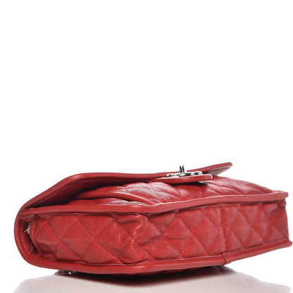 Chanel Caviar Quilted Medium French Riviera Flap Red 5 of 9