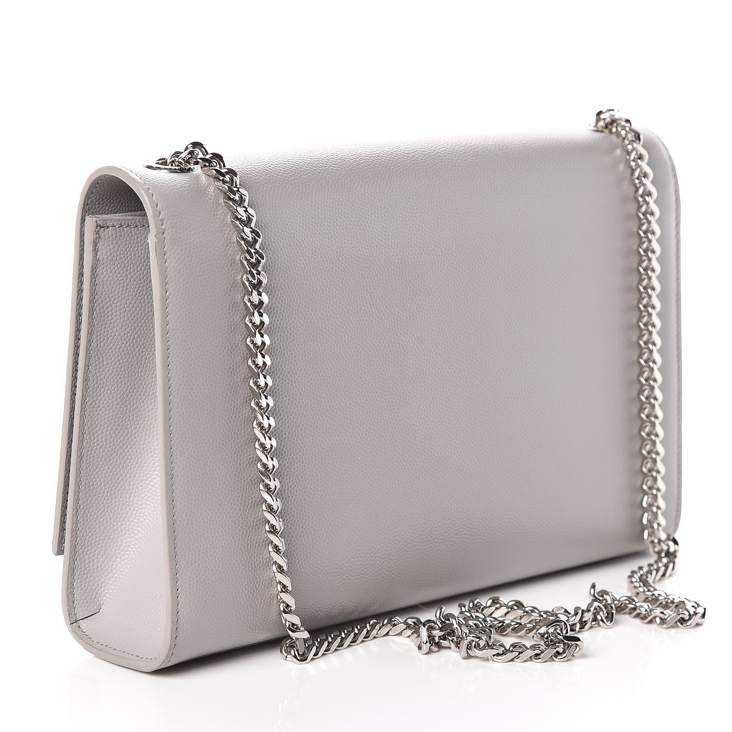 Saint Laurent Grain De Poudre Medium Classic Monogram Kate Satchel Souris 3 of 12