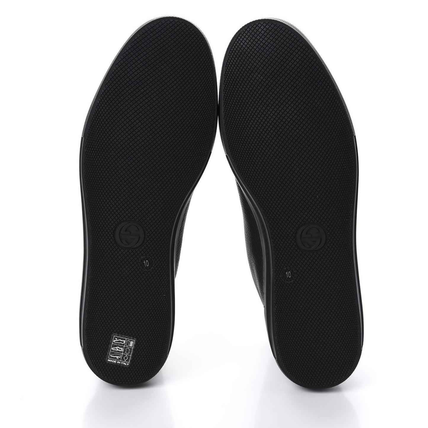 Calfskin Blind For Love High Top Sneakers 10 Black