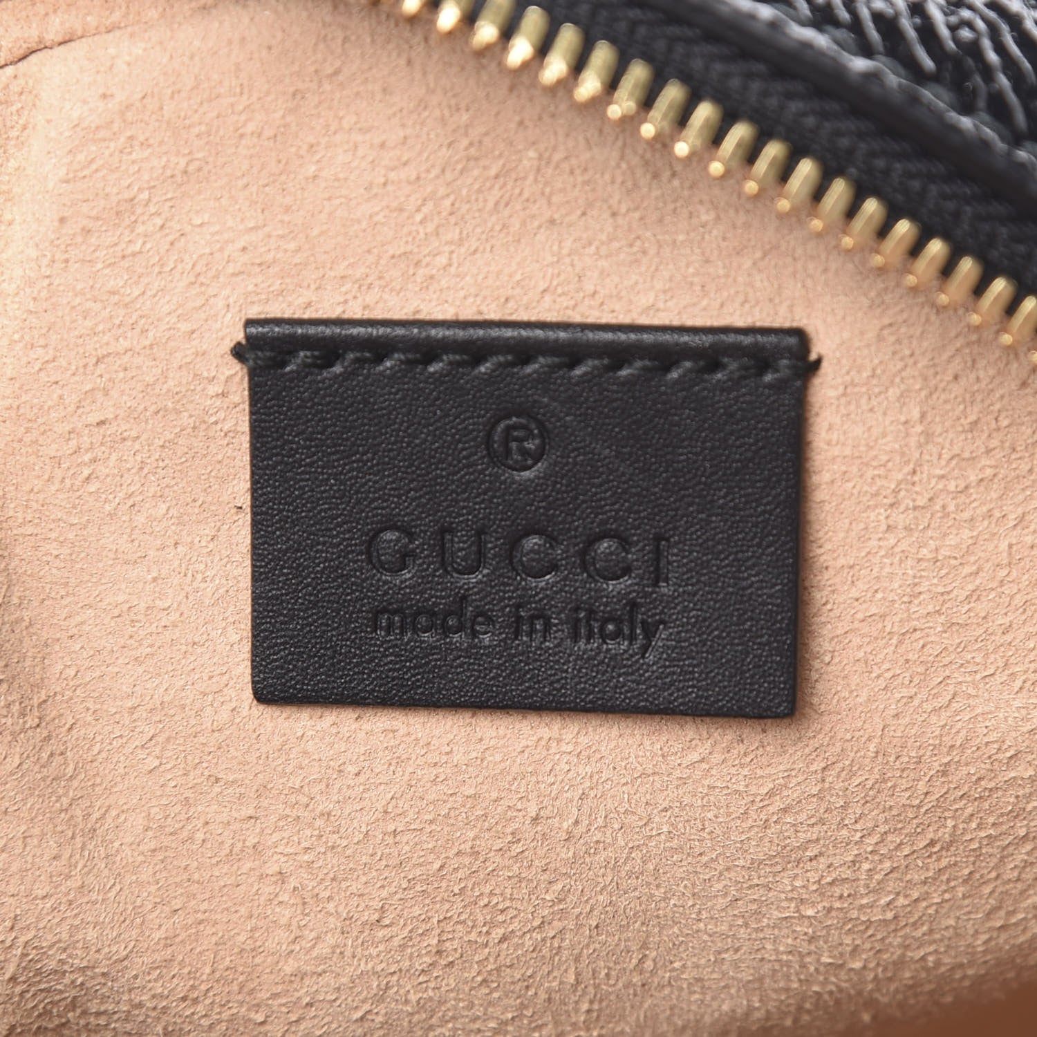Gucci Suede Patent Web Mini Ophidia Round Shoulder Bag Black 6 of 10