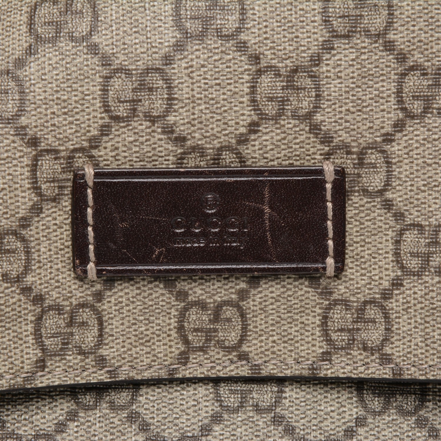 Gucci GG Plus Monogram Messenger Diaper Bag Dark Brown 6 of 14