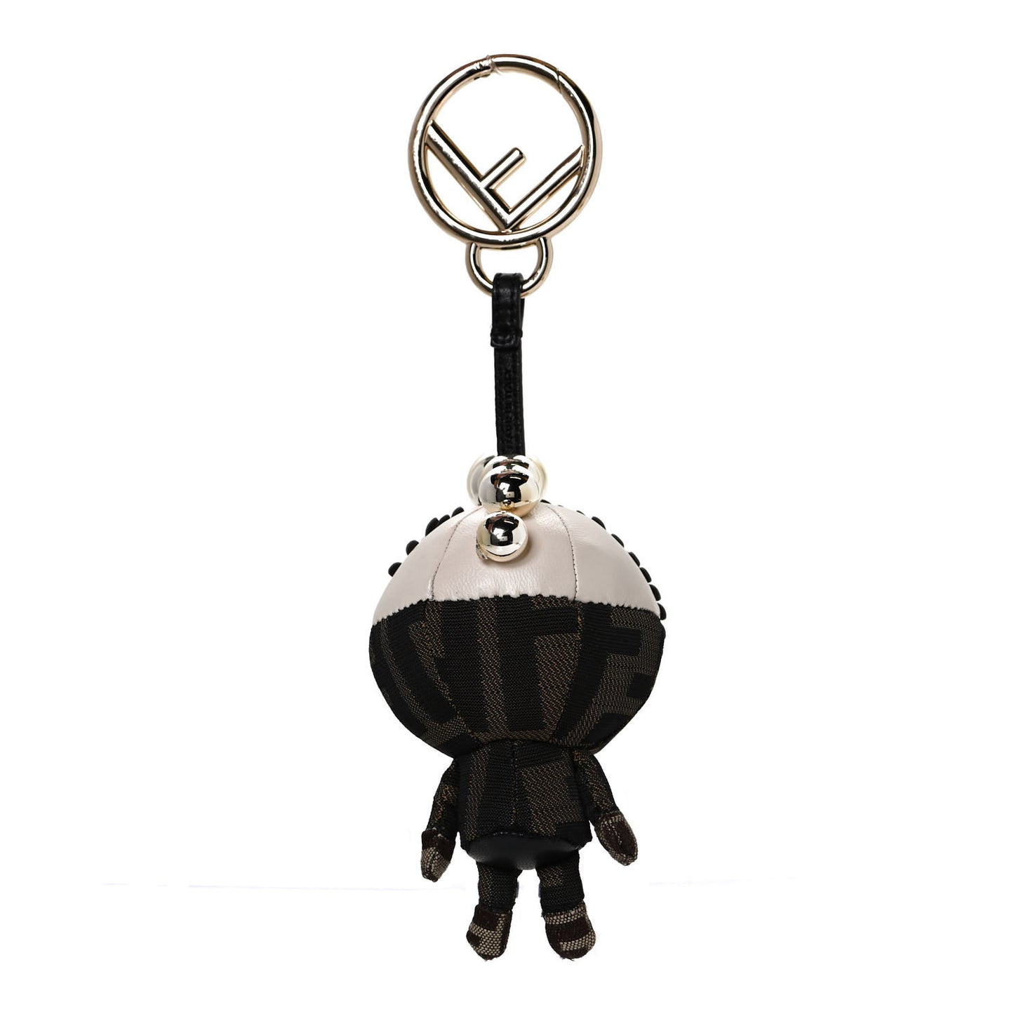 Nappa Zucca Zucchino Pearl F is Fendi Space Monkey Bag Charm Camelia Carbone Mogano Panna