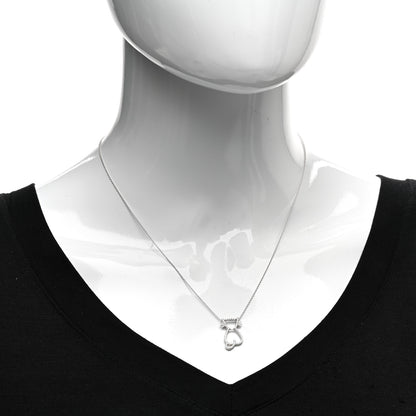 Roberto Coin 18K White Gold Diamond Cat Pendant Necklace 2 of 4