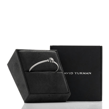 David Yurman Sterling Silver Diamond Starburst Bracelet 5 of 5