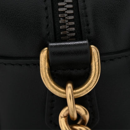 Gucci Calfskin Matelasse Small GG Marmont Chain Shoulder Bag Black 11 of 12