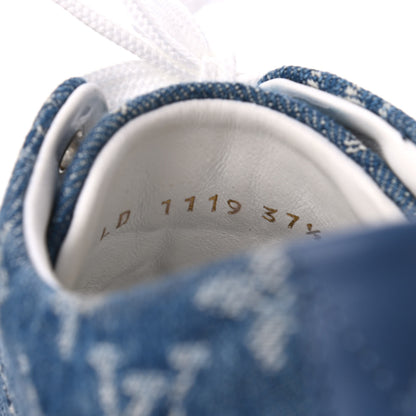 Louis Vuitton Denim Monogram Stellar Sneakers 37.5 Bleu Jeans Blue 15 of 16
