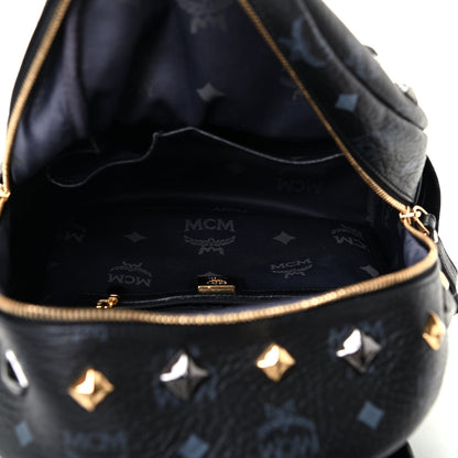 MCM Visetos Studded Small Stark M Backpack Black 4 of 5