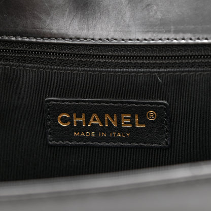 Chanel Glazed Calfskin Large Boy Flap Black 6 of 15