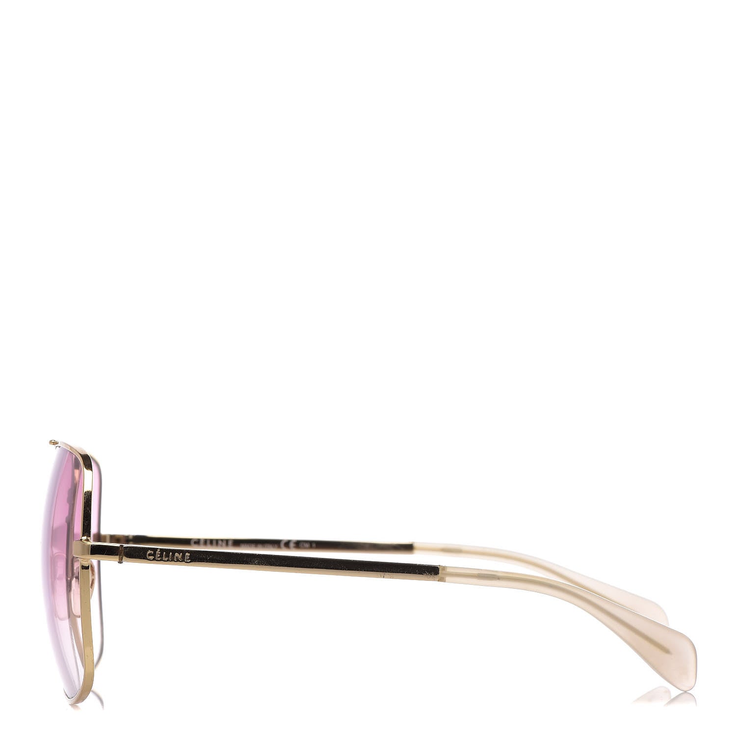 Celine Metal Sunglasses CL 41808/S Gold 3 of 9