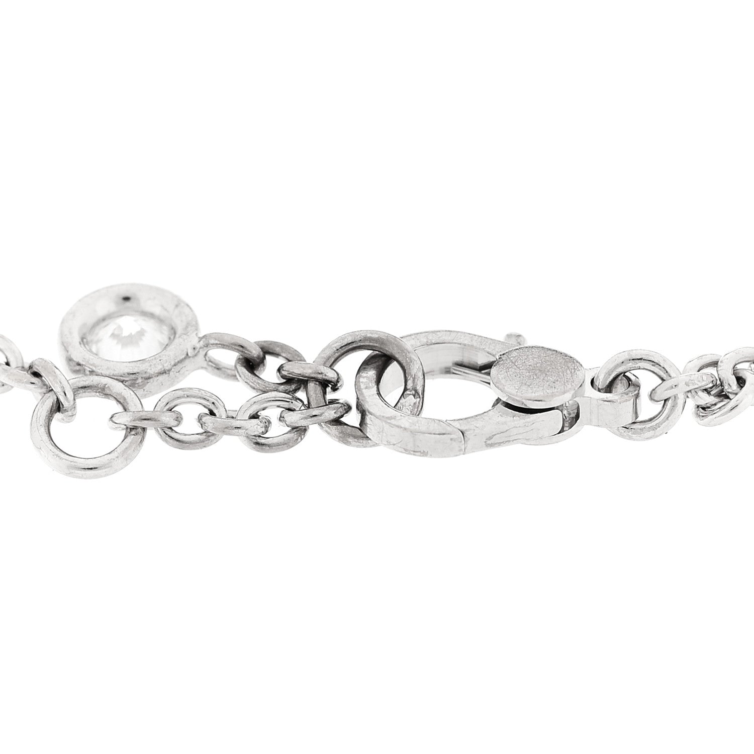 Hermes 18K White Gold Diamond Finesse Bracelet XS 3 of 4
