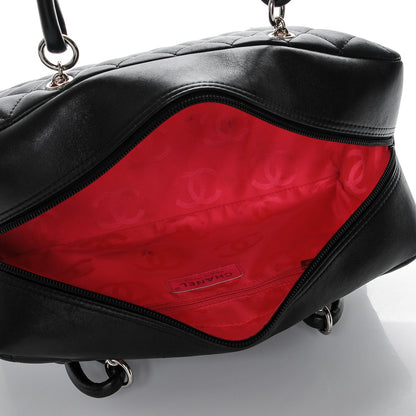 Chanel Calfskin Quilted Large Cambon Bowler Black 5 of 7