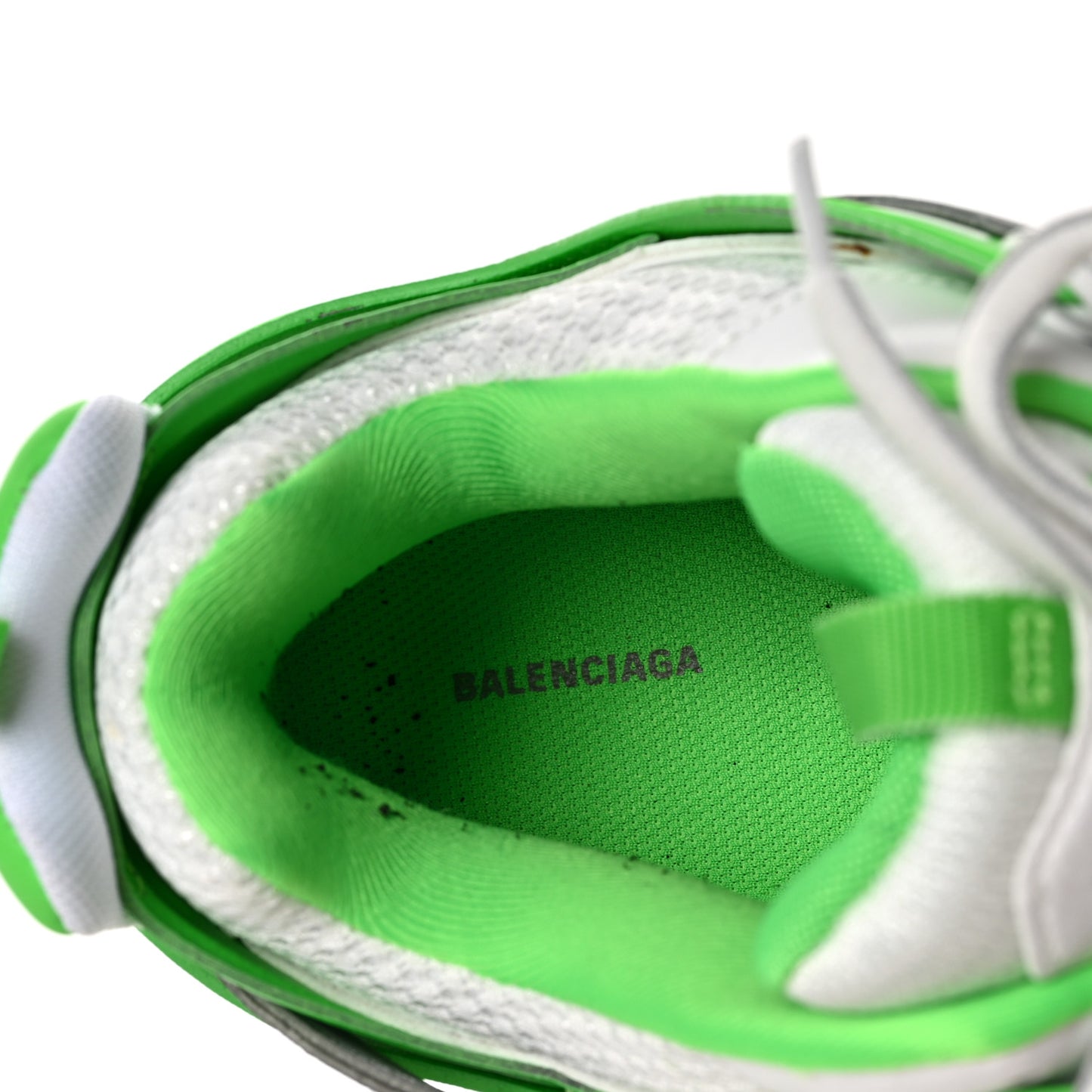 Mesh Nylon Mens Track Sneakers 44 Grey Fluo Green White Black
