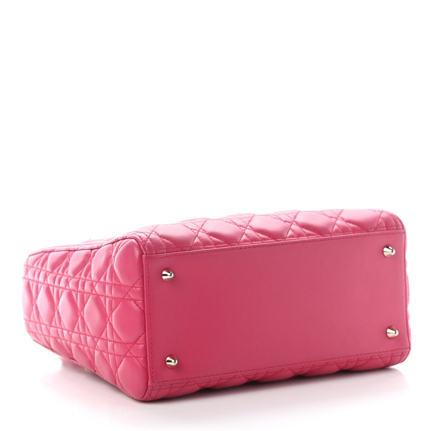 Lambskin Cannage Medium Lady Dior Pink