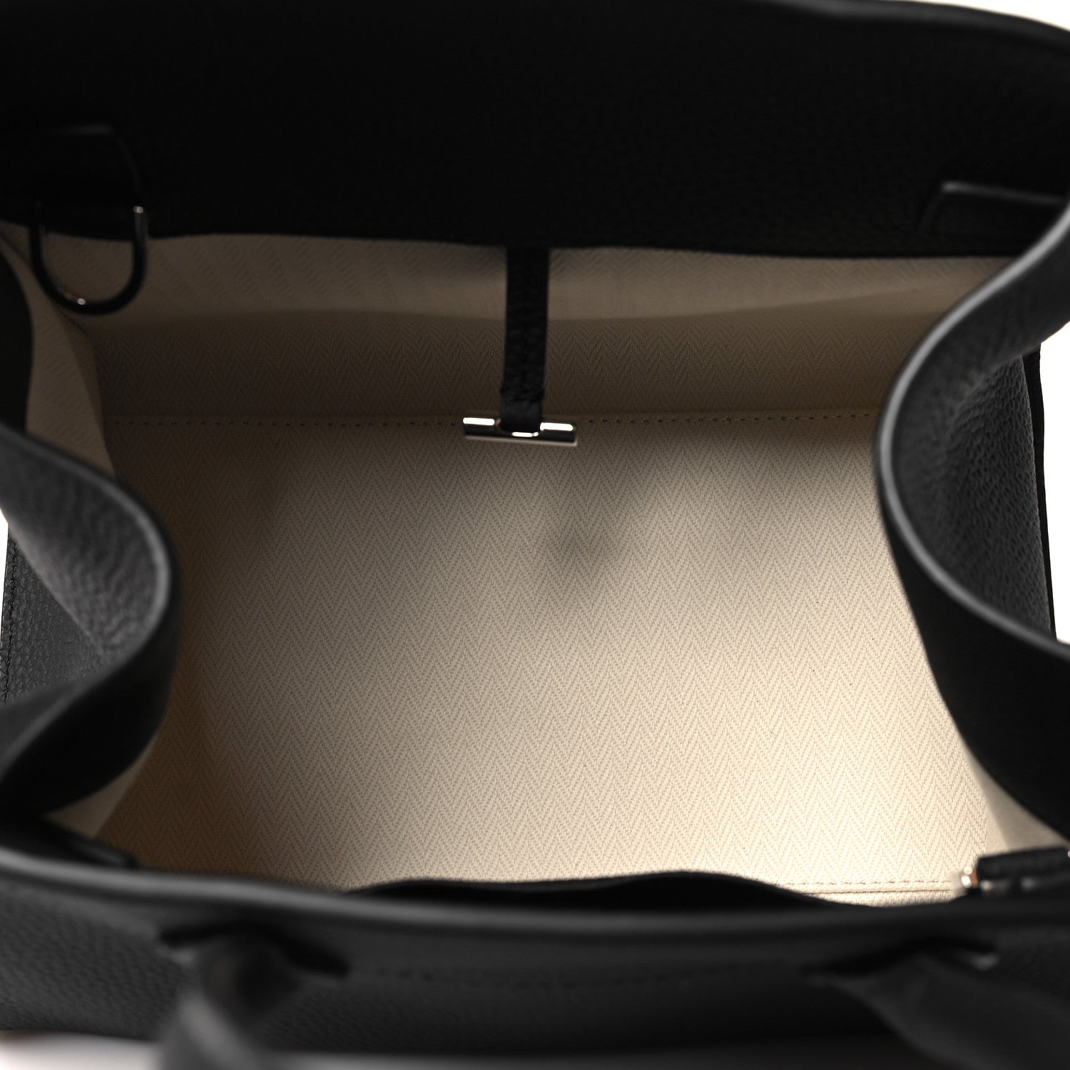 The Row Grained Calfskin Soft Margaux 10 Bag Black 5 of 9